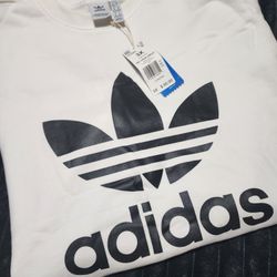 Adidas 3X TRF Crew Sweatshirt White.
