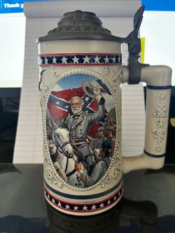 Robert E Lee beer stein