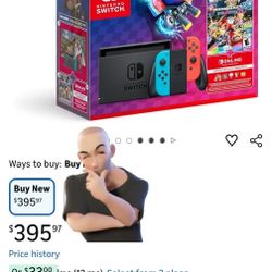 Nintendo Switch™ Mario Kart™ 8 Deluxe Bundle (Full Game Download + 3 Mo. Nintendo Switch Online Membership Included)