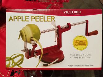 Apple, potato peeler