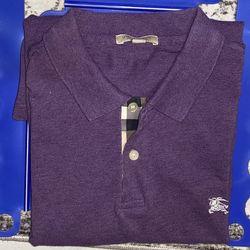 Burberry Short Sleeve Purple Shirts 