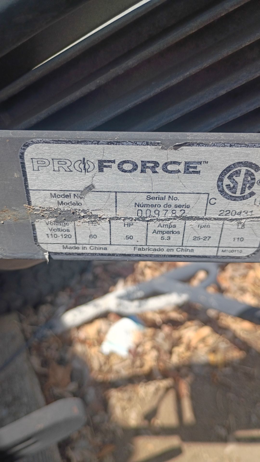 ProForce Portable Cement Mixer Model GHM105890