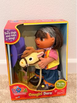 UNOPENED 2002 Vintage Dora the Explorer Cowgirl Dora