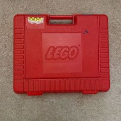 Vintage LEGO Red Hard Plastic Carrying Case – 1980s (Case Only)