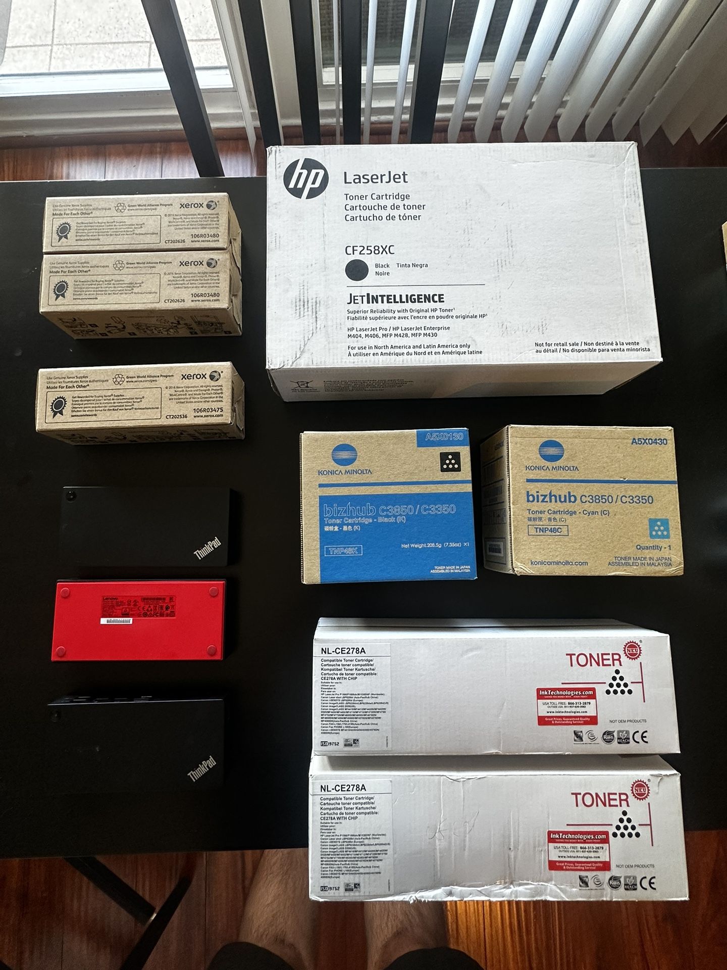 Lenovo Thinkpad Docking Station / Various Printer Toners 