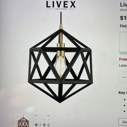 Livex Geometric 13" Wide Pendant . Brand New In The Box Never Used