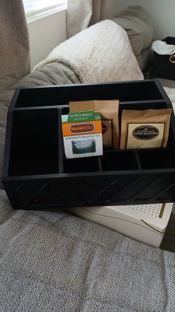 Matte black organizer