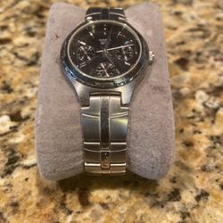nice black face casio women watch