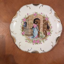 Decorative Pray Plate Jesus Knocking At The Door 