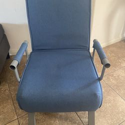 Blue Jean Fabric Chair