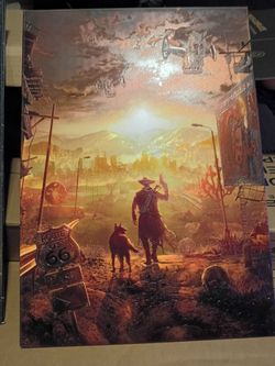 Brand New Fallout "Hello, Wasteland!" Limited Displate (#810/1500) + Bones Mug