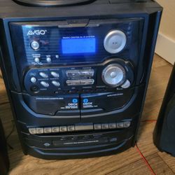 AVGO MUSIC CENTER HI-FI SYSTEM RECORD PLAYER 