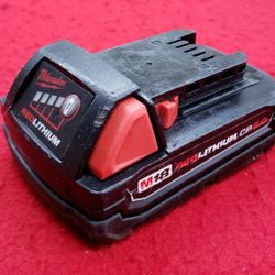 Milwaukee 18V M18 RedLithium CP 2.0Ah Battery Pack - Battery Only - No Charger - No Tool - Working 