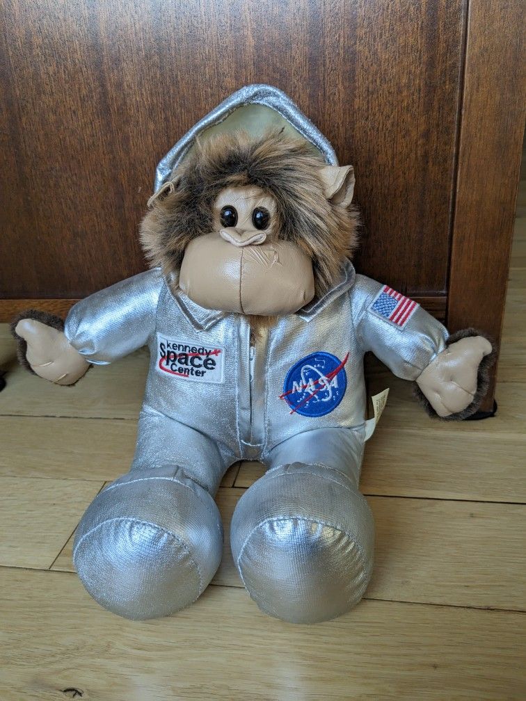 Vintage NASA Kennedy Space Center Astronaut Monkey Gund Spacesuit JAAG Plush Toy 14” Stuffed Toy.