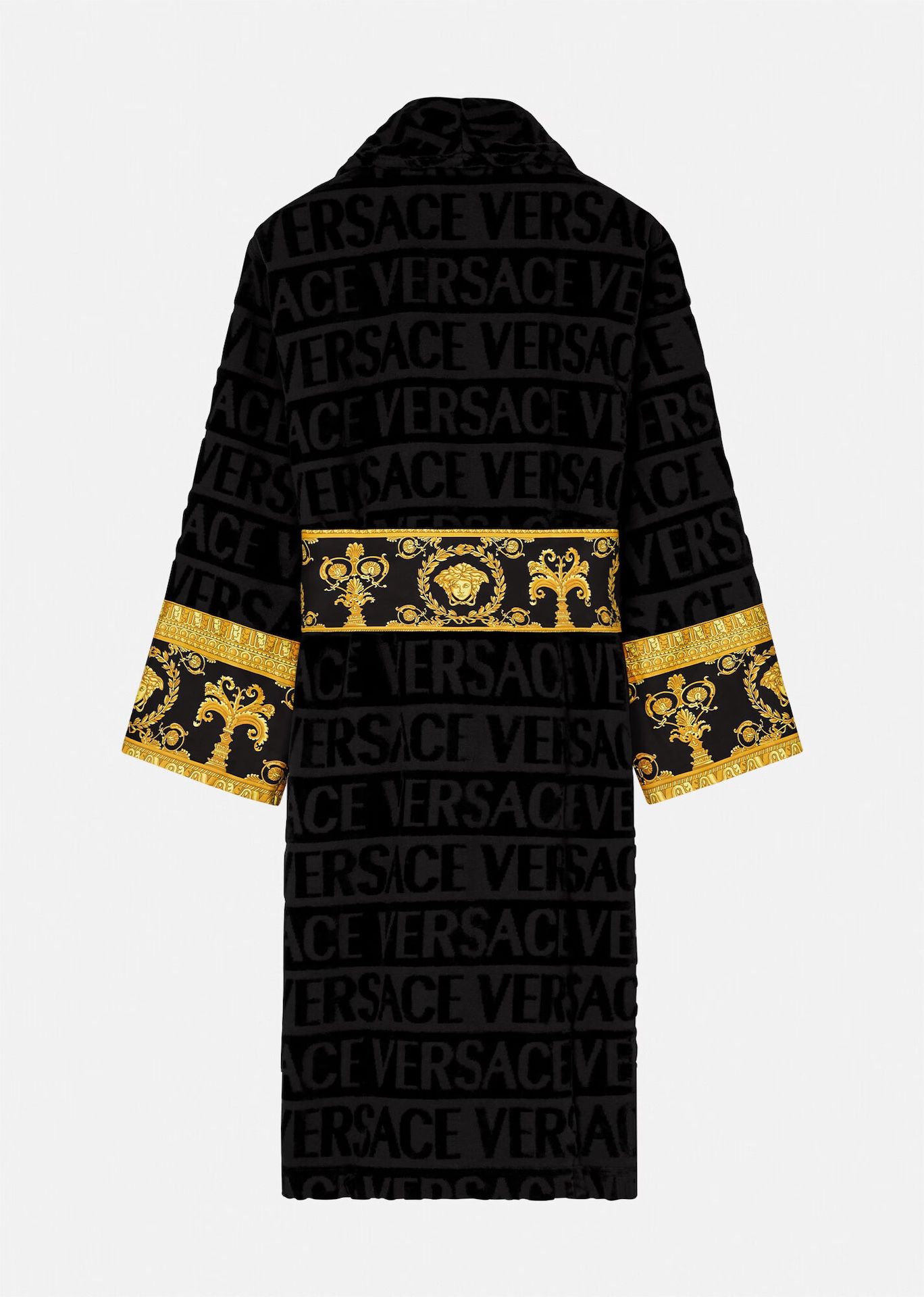 100% Authentic Black & Gold Versace Robe