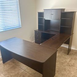 Home Office Desk And Storage 