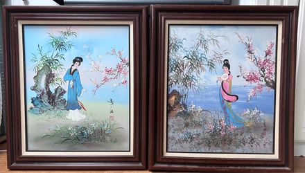 Asian Ladies Oil Painting