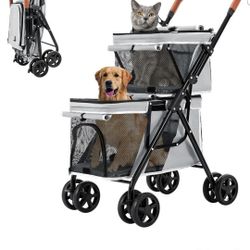 New Lpotius double dog/cat stroller/jogger