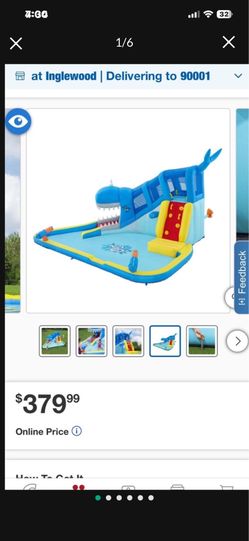 H2OGO! Whales 'n Waves Kids Inflatable Mega Water Park Slide ( Read Description)