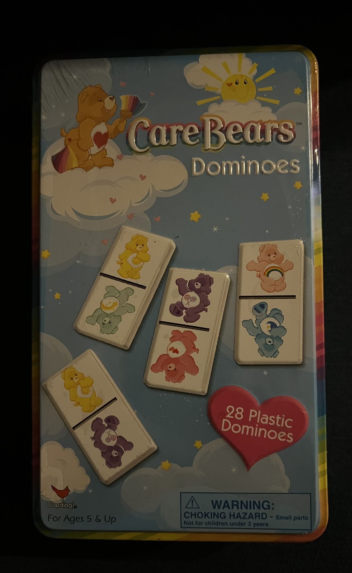 NEW 2003 Vintage Cardinal Care Bears Dominoes Game