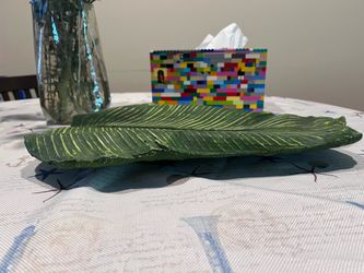 Handmade Real Leaf Decorative Tray – $40
