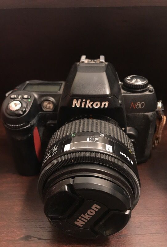 Nikon n80 film camera and lenses
