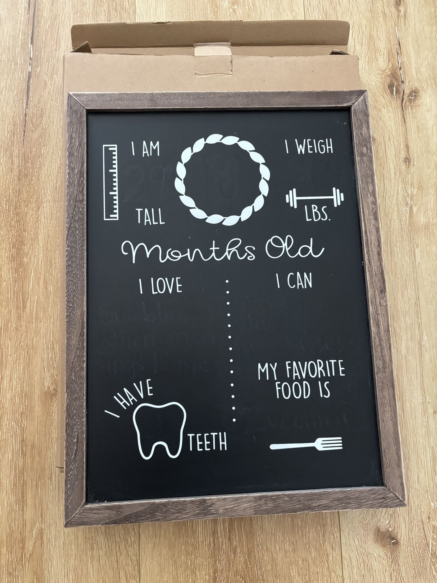 Baby Monthly Milestone Board