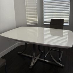 Modern White Dining Table