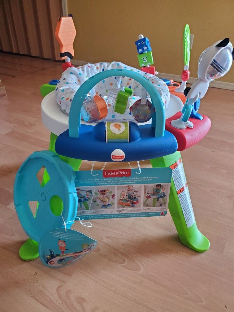 New Fisher Price 3 In 1 Spin And Sort Activity Center Table Happy Dots 