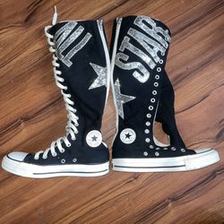 converse knee high shoes 