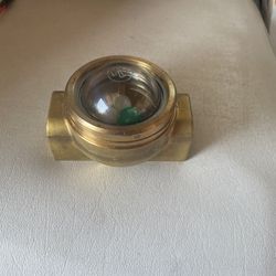 Panel-Mount Flow Sight for Water, Oil, and Inert Gas, 1/2 NPT Female