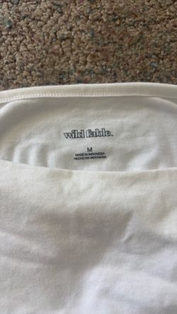 Mdium white bodysuit from Target/wild fable e