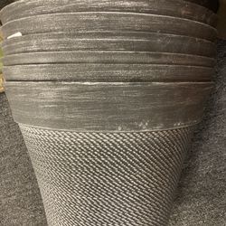 Collection of matching planter buckets 