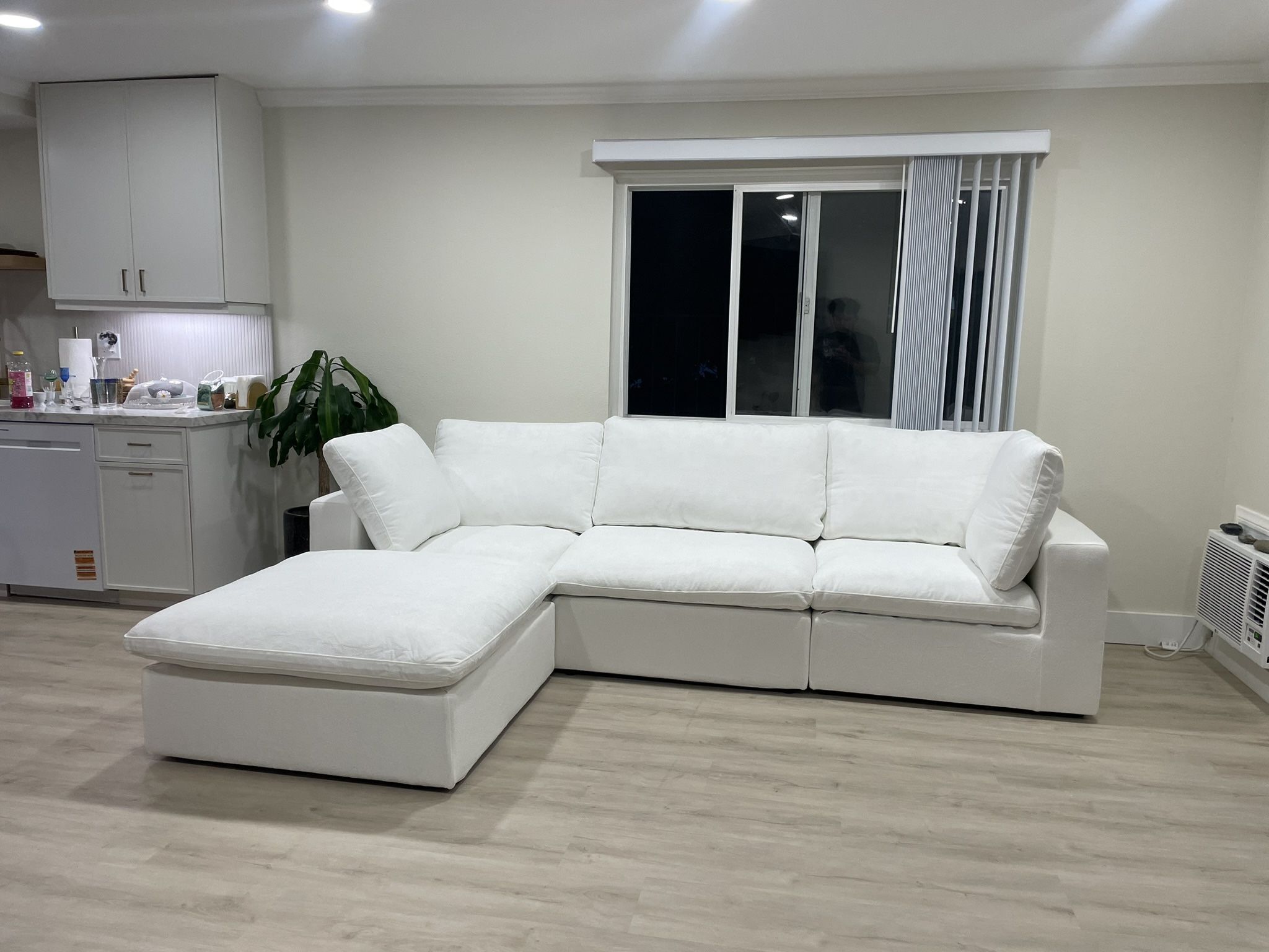 Brand New White Cloud Sectional Couch