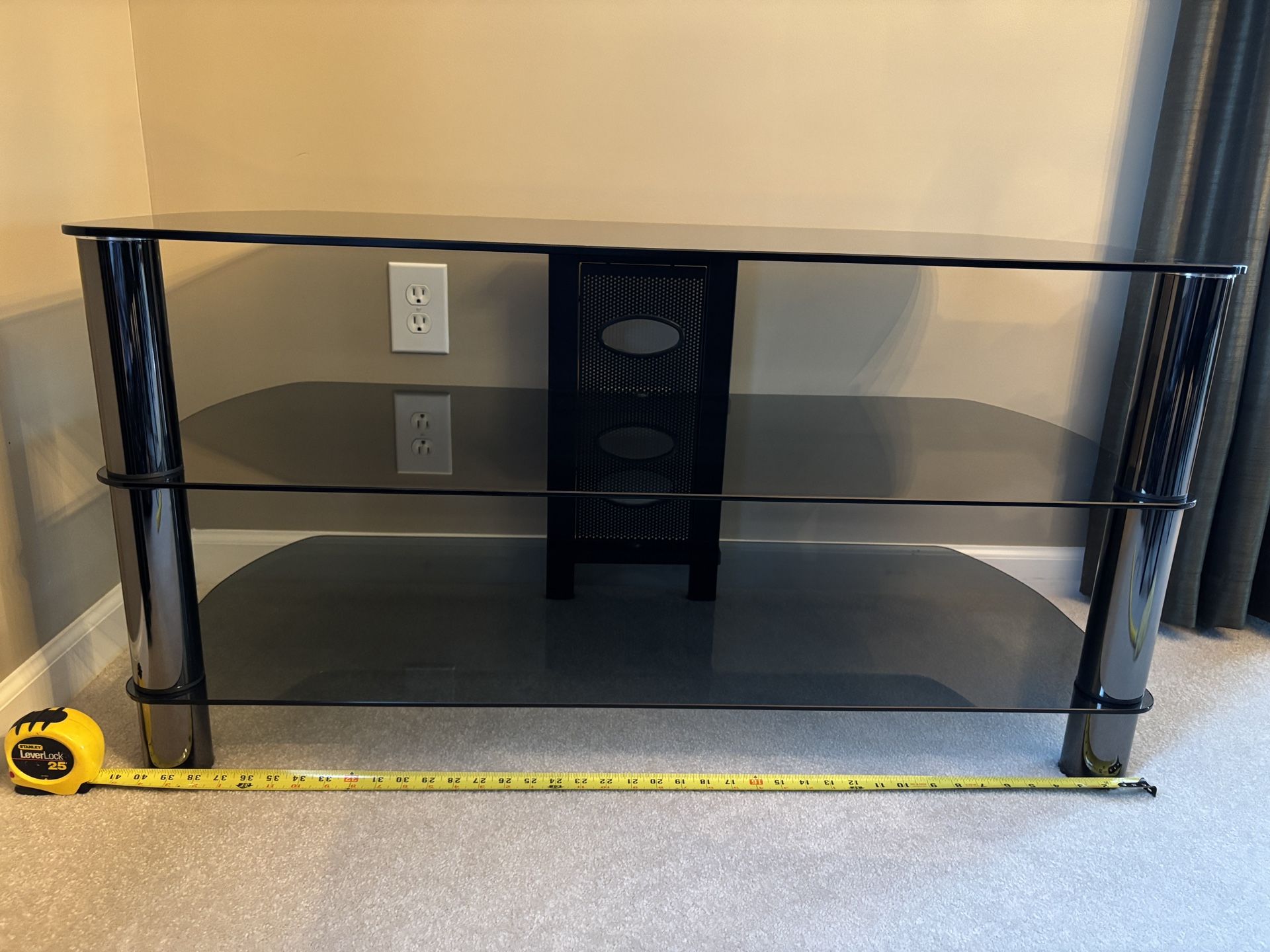 Glass TV stand