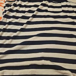 Navy And White Stripes Tank Top