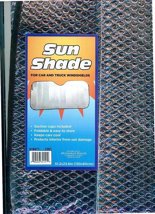 New Large Momentum Brands Sun Shade for Car & Truck Windshields, 51.2 x 23.6 in