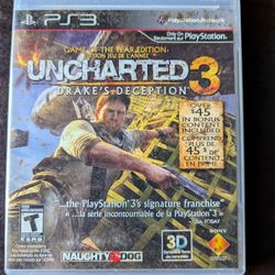 Uncharted 3 Drake's Deception PS3 Game 