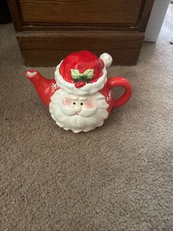 Christmas ceramic Teapot