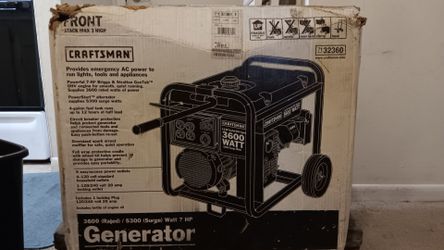 Coleman 3600 watts 7HP gas generator