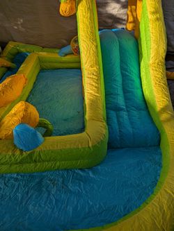 Inflatable Water Slide with Pool