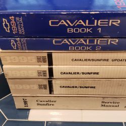 1990s Chevy Cavalier Sunfire Service Shop Manual Book Sets