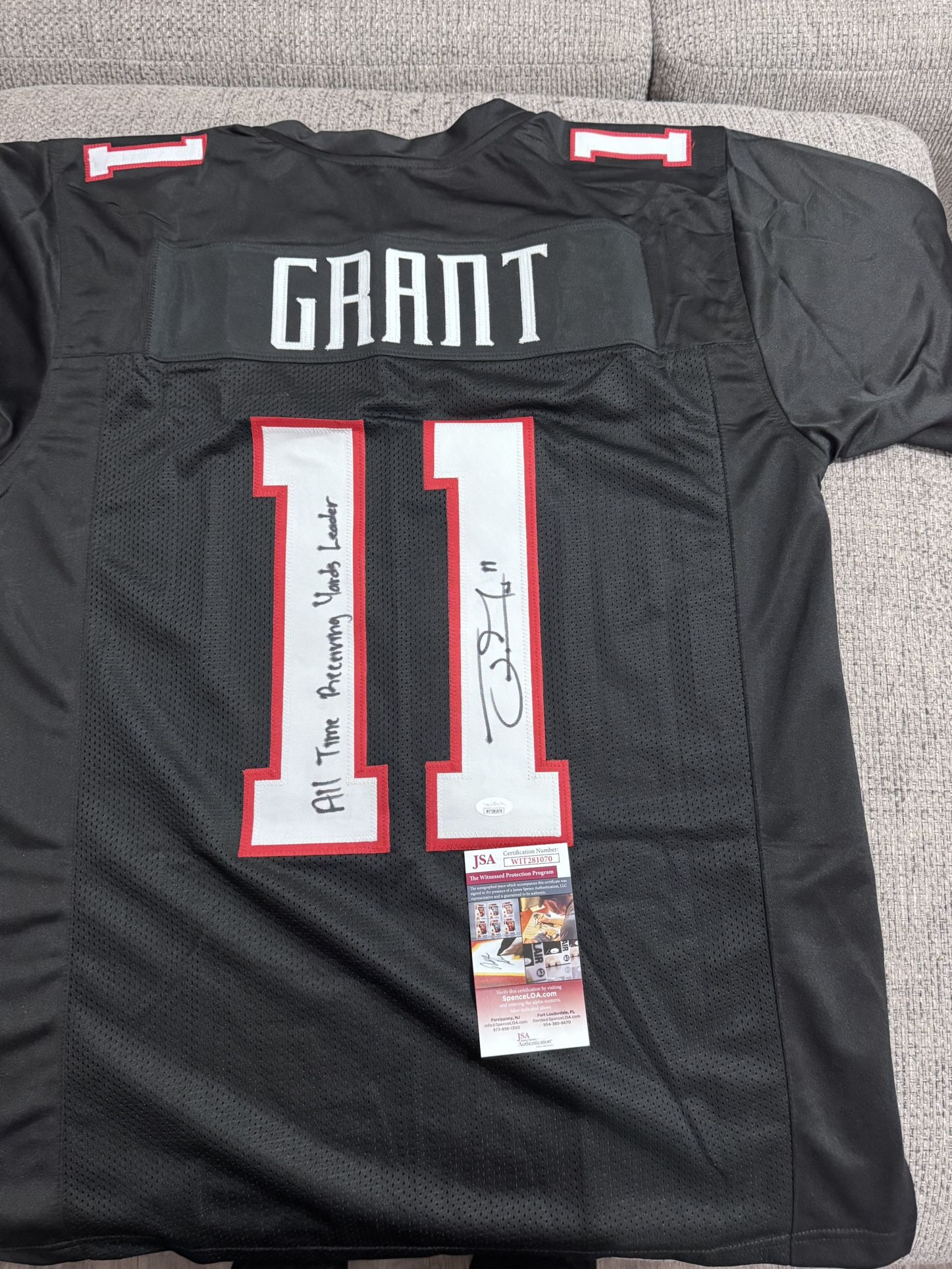 JAKEEM GRANT  Signed Autograph Custom Jersey - Jsa Coa - Texas Tech Red Raiders