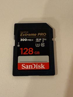 SanDisk Extreme Pro 128 GB SD Card UHS-II V90 300 MB/S