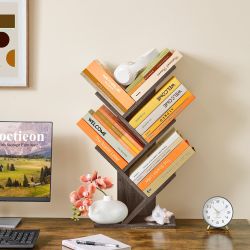 4 Tier Wood Tree Bookshelves Bookcase Size 24" Tall NEW CONDITION