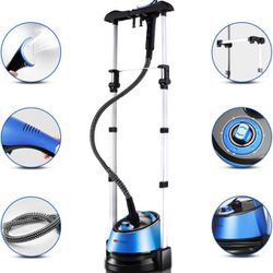 Kazoo Garment Steamer, Large Household Use Wrinkle Remover Clothes Fabric Garment Steamer QY50-BLU-1