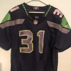  Nike NFL Player #31 Chancellor Seattle Seahawks Men’s Navy Game Jersey Size 44(X-Small)