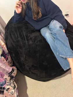 Free foam Bean Bag chair - BIG! Opens into full size bed.