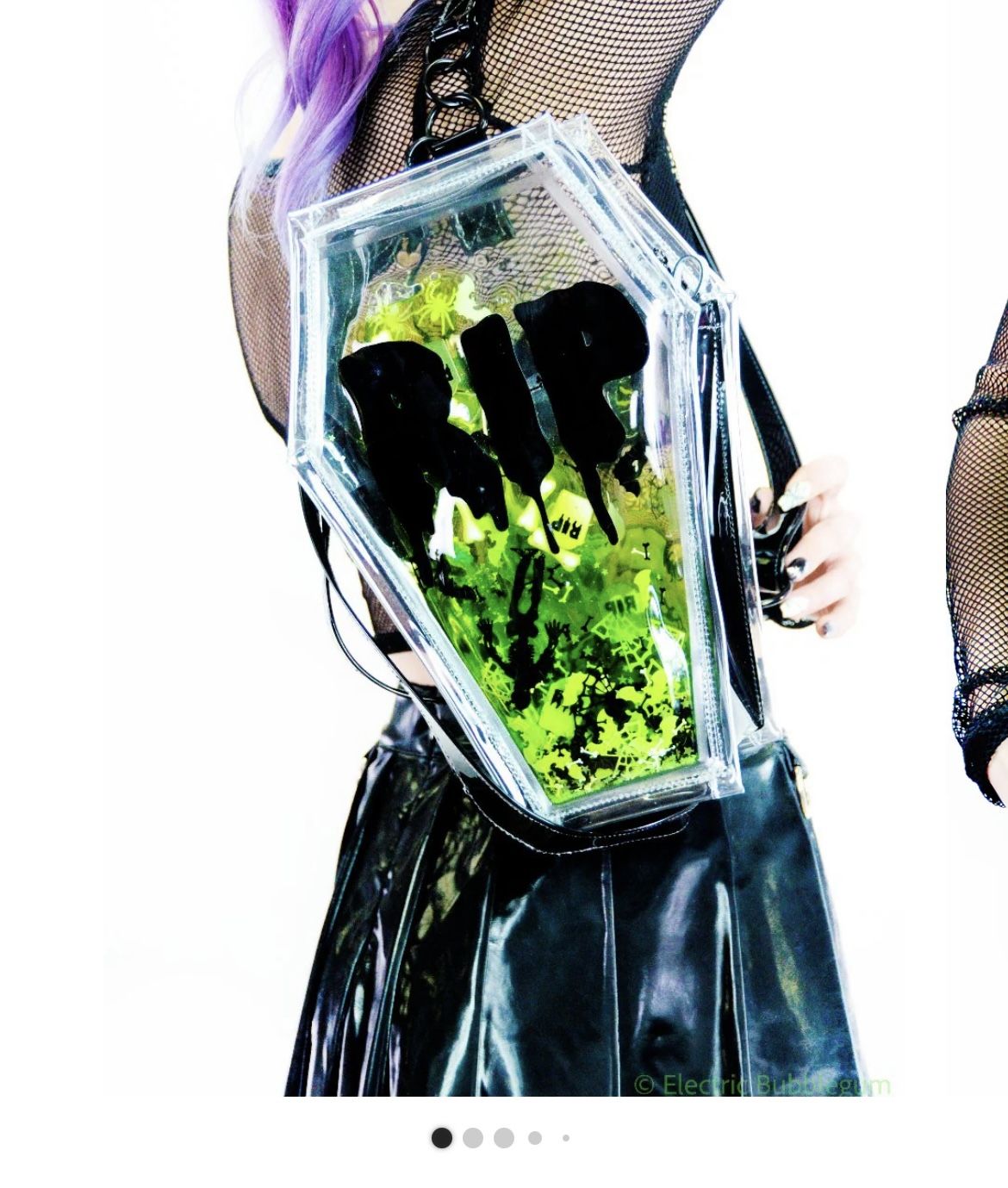 Halloween Coffin Glitter Bag 