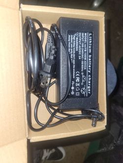 42V charger for ebikes. 5mm barrel plug-in
